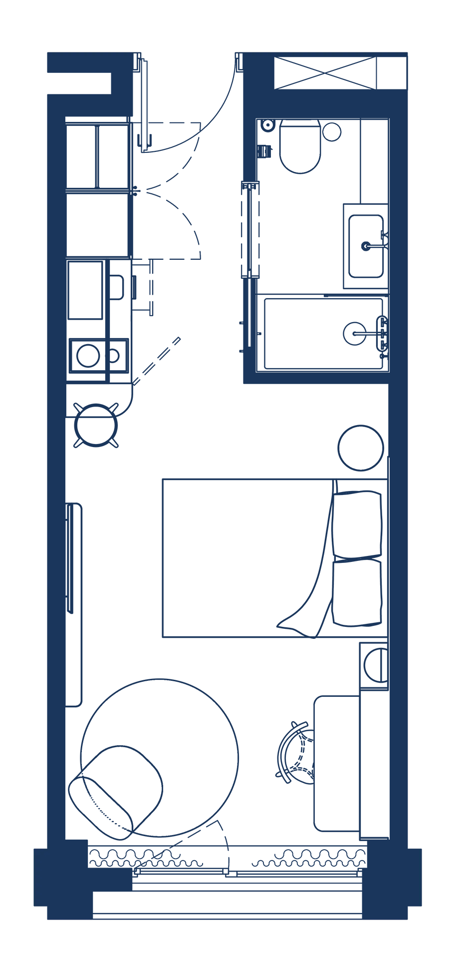 Plano Tower Studio with Full Kitchen Coliving La Fabrica &Co