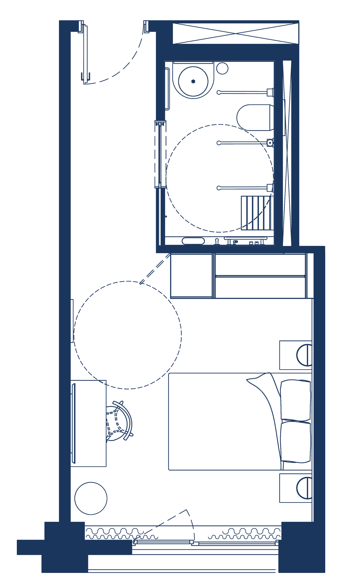 Plano Accessible Studio Coliving La Fabrica &Co