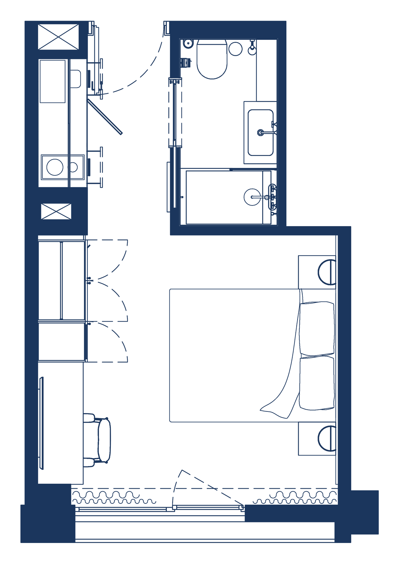 Plano Tower Studio Coliving La Fabrica &Co