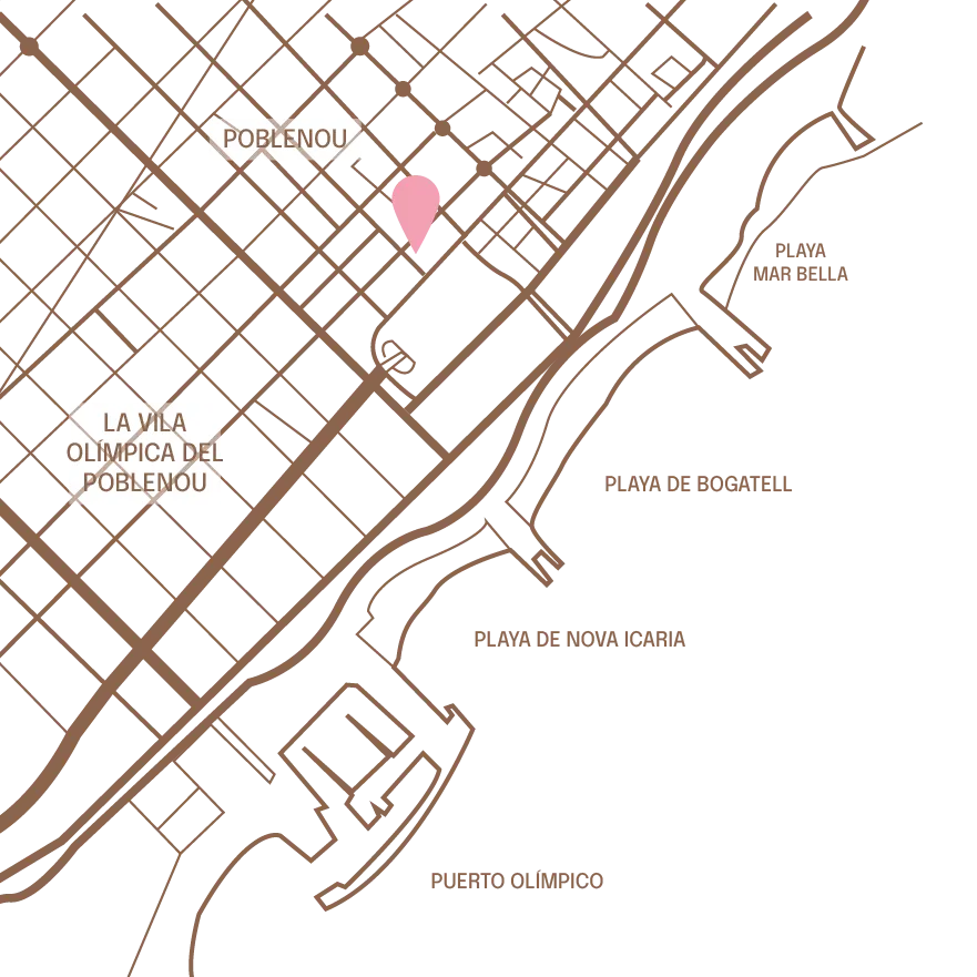 Mapa de La Fabrica &Co en el Poblenou